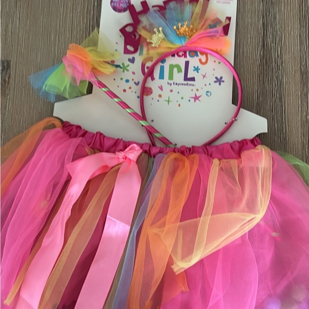 Colorful Birthday Girl Tutu Set